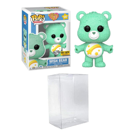 Funko POP! Animation: Card Bears: Wish Bear #1207 Diamond Hot topic exclusive + Protector
