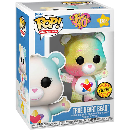Funko POP! Animation: Care Bears #1206 - True Heart Bear CHASE + Protector