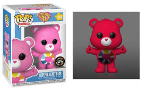 Funko POP! Animation: Care Bears #1204 - Hopeful Heart Bear GITD CHASE + Protector