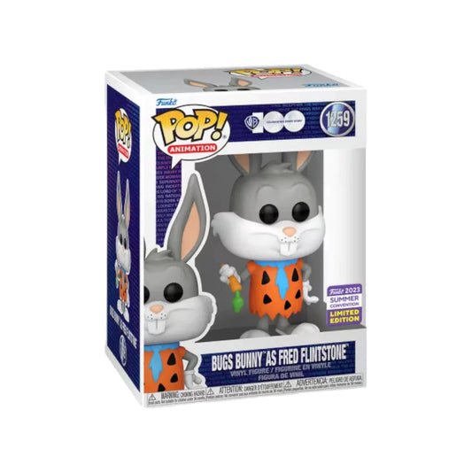 Funko POP! Animation: #1259 Bugs Bunny as Fred Flinstone Summer 2023 Convention + PROTECTOR