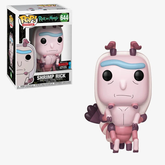 Funko POP! Animation: Rick and Morty #644 Shrimp Rick 2019 fall convention + Protector