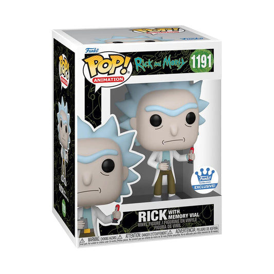 Funko POP! Animation: Rick & Morty #1191 - Rick with Memory Vial Funko exclusive + protector