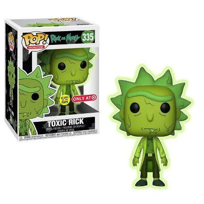 Funko POP! Animation: Rick and Morty #335 - Toxic Rick GITD Target Exclusive + Protector