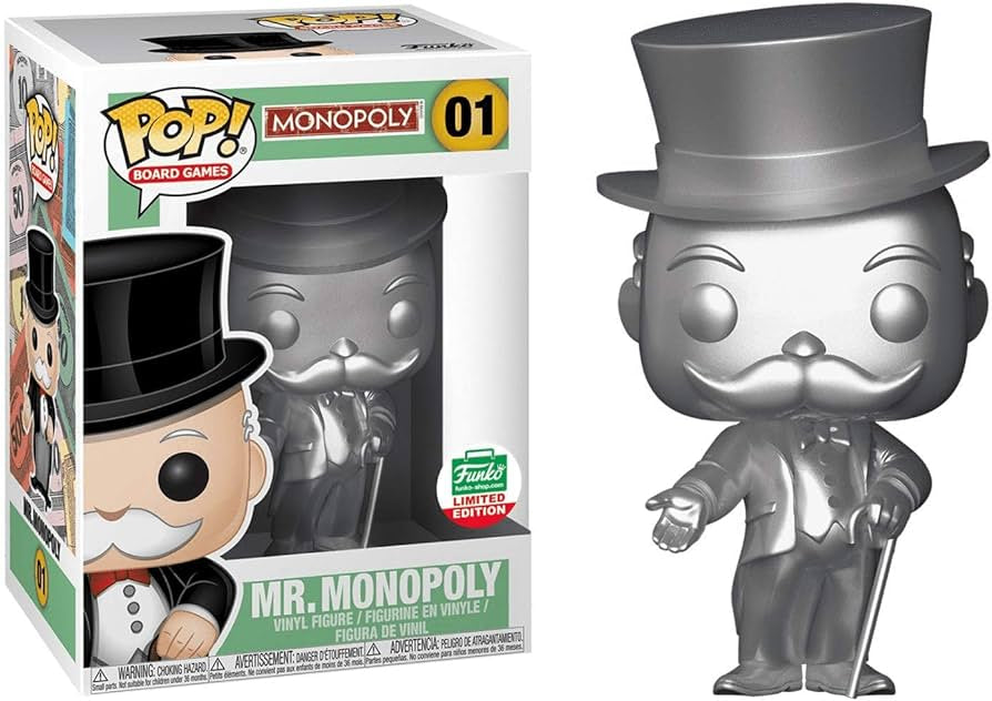 Funko POP! Board Games: Monopoly #01 - Mr. monopoly Funko shop exclusive + protector