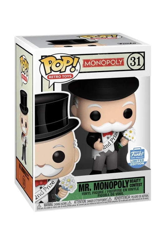 Funko POP! Retro Toys: Monopoly #31 - Mr. monopoly beauty Contest Funko shop exclusive + protector