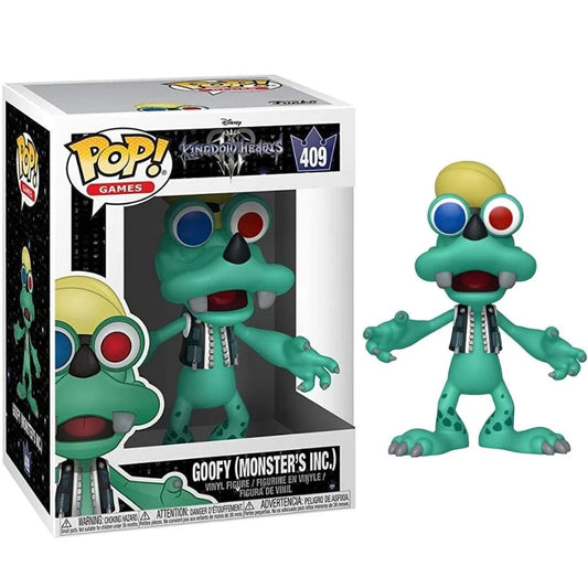 Funko POP! Games: Disney Kingdom Hearts #409 - goofy (monster’s Inc) (box wear) + Protector