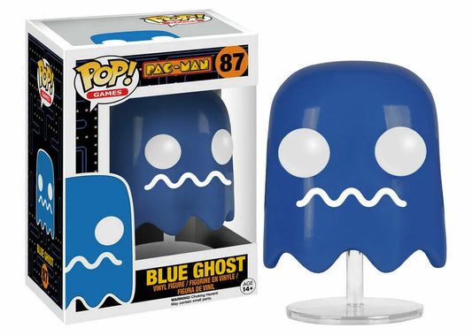 Funko POP! Games: Pac-Man #87 - Blue Ghost (VAULTED) + Free Protector