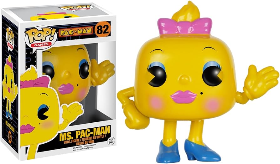 Funko POP! Games: PAC-MAN #82 - Ms. Pac-Man (VAULTED) + PROTECTOR