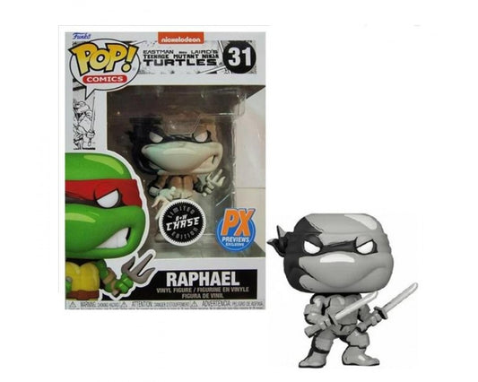 Funko POP! Comics: Teenage Mutant Ninja Turtles #31 - Raphael + Chase PX Exclusive + Protector