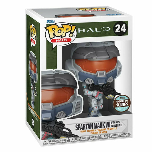 Funko POP! Halo: Spartan Mark VII with BR75 battle rifle Specialty series #24 + Protector