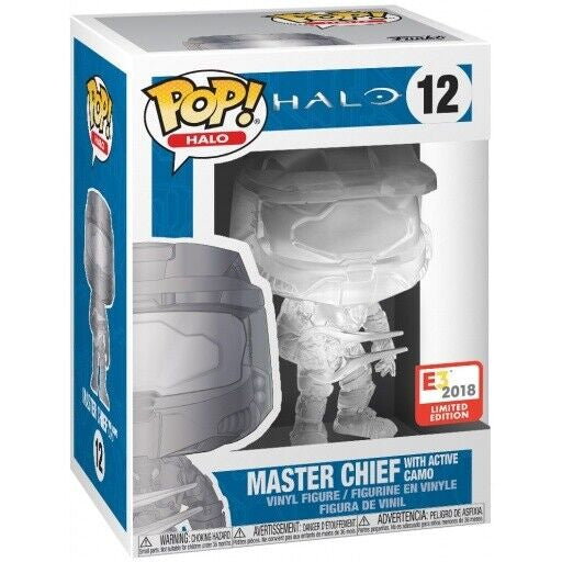 Funko POP! Halo #12 - Mazter Chief with active Camo E3 2018 #12 + Protector