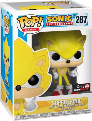 Funko POP! Games: Sonic The Hedgehog #287 - Super Sonic GameStop exclusive #287 + Protector