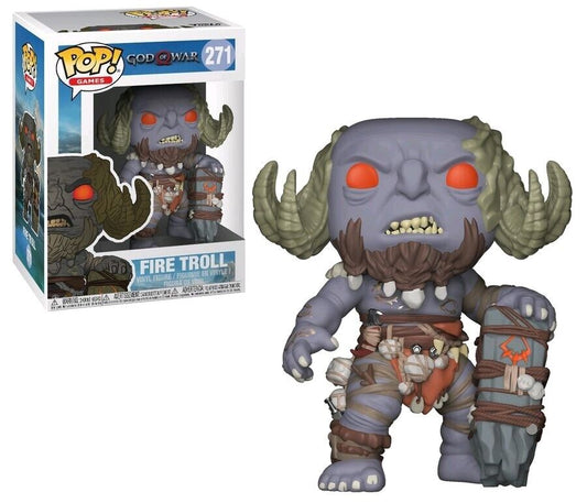 Funko POP! Games: God Of War - Fire Troll 271 + Protector (VAULTED)