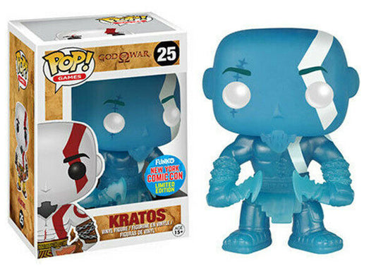 Funko POP! Games: God of War #25 - Kratos - New York Comic Con + protector