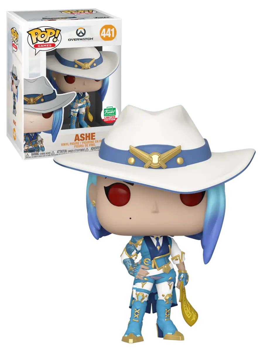 Funko POP! Games: Overwatch - Ashe Funko Shop Exclusive #441 (VAULTED) + Protector