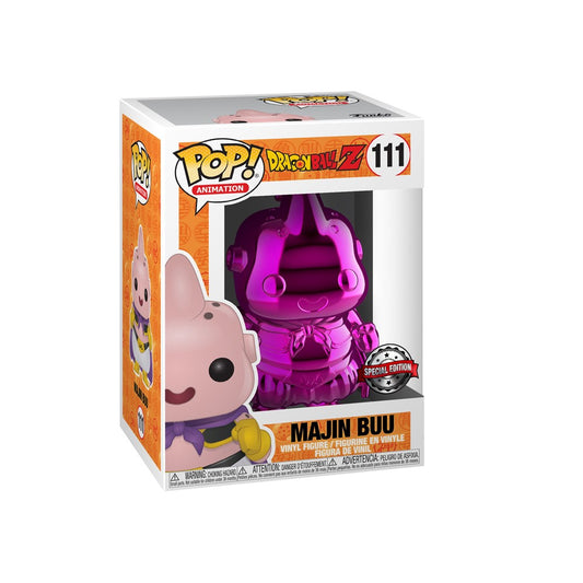 Funko Pop! Dragon Ball Z Majin Buu 111 Metallic Special Edition + Free Protector