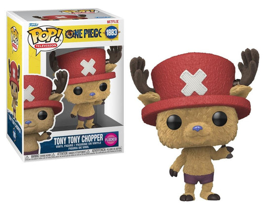 Funko Pop! Netflix One Piece Live Action - Chopper 1883 FLOCKED Figure + Pop Protector