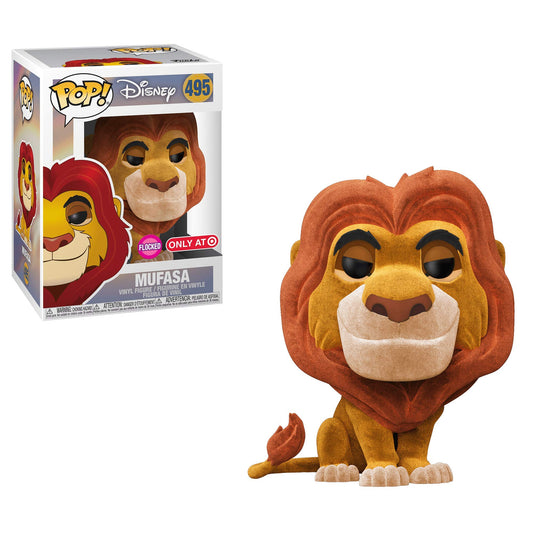 Funko Pop! Disney The Lion King Mufasa 495 Flocked Target Exclusive + Free Protector