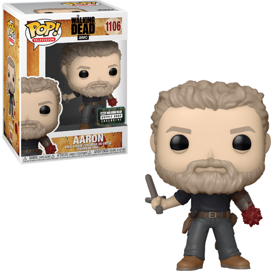 Funko Pop! The Walking Dead Aaron 1106 Walking Dead Supply Drop Exclusive + Free Protector