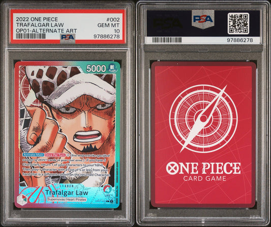 2022 ONE PIECE OP01-ROMANCE DAWN #002 TRAFALGAR LAW ALTERNATE ART