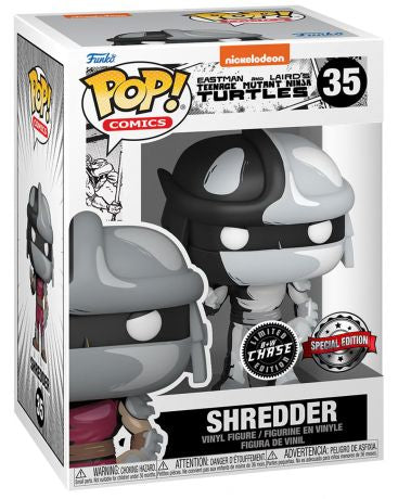 Funko Pop! Nickelodeon Eastman and Laird’s Teenage Mutant Ninja Turtles- Shredder CHASE Special Edition 35 Figure + Pop Protector