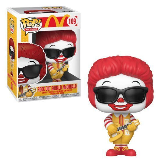 Funko Pop! McDonald’s Rock Out Ronald McDonald 109 + Free Protector