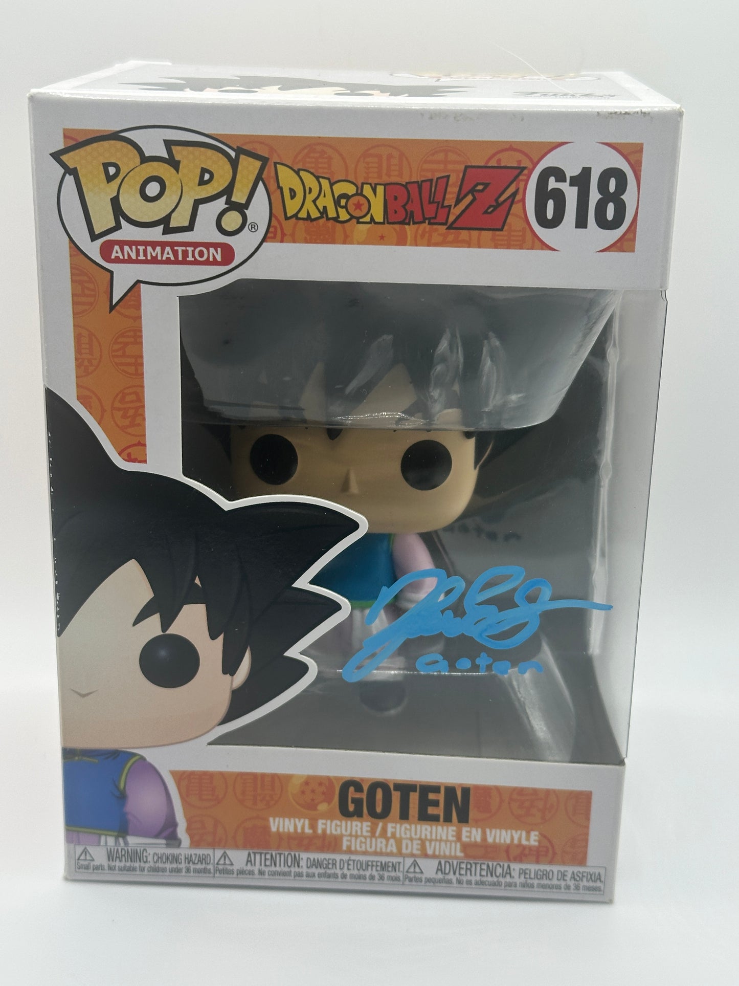 Signed Dragon Ball Z Funko Pop! KARA EDWARDS SIGNED Goten #618 - Memphis Comic Expo 2024 + PROTECTOR - ONLINE ONLY