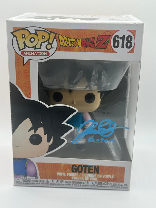 Signed Dragon Ball Z Funko Pop! KARA EDWARDS SIGNED Goten #618 - Memphis Comic Expo 2024 + PROTECTOR - ONLINE ONLY