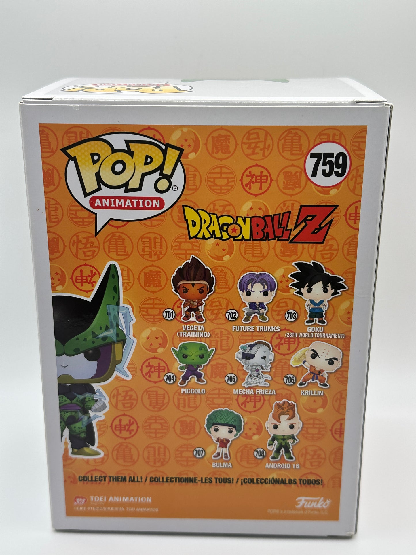 Funko Pop! Vinyl: Dragon Ball Z - Perfect Cell (GITD) - ECCC 2020 Official Con Sticker + PoP Protector