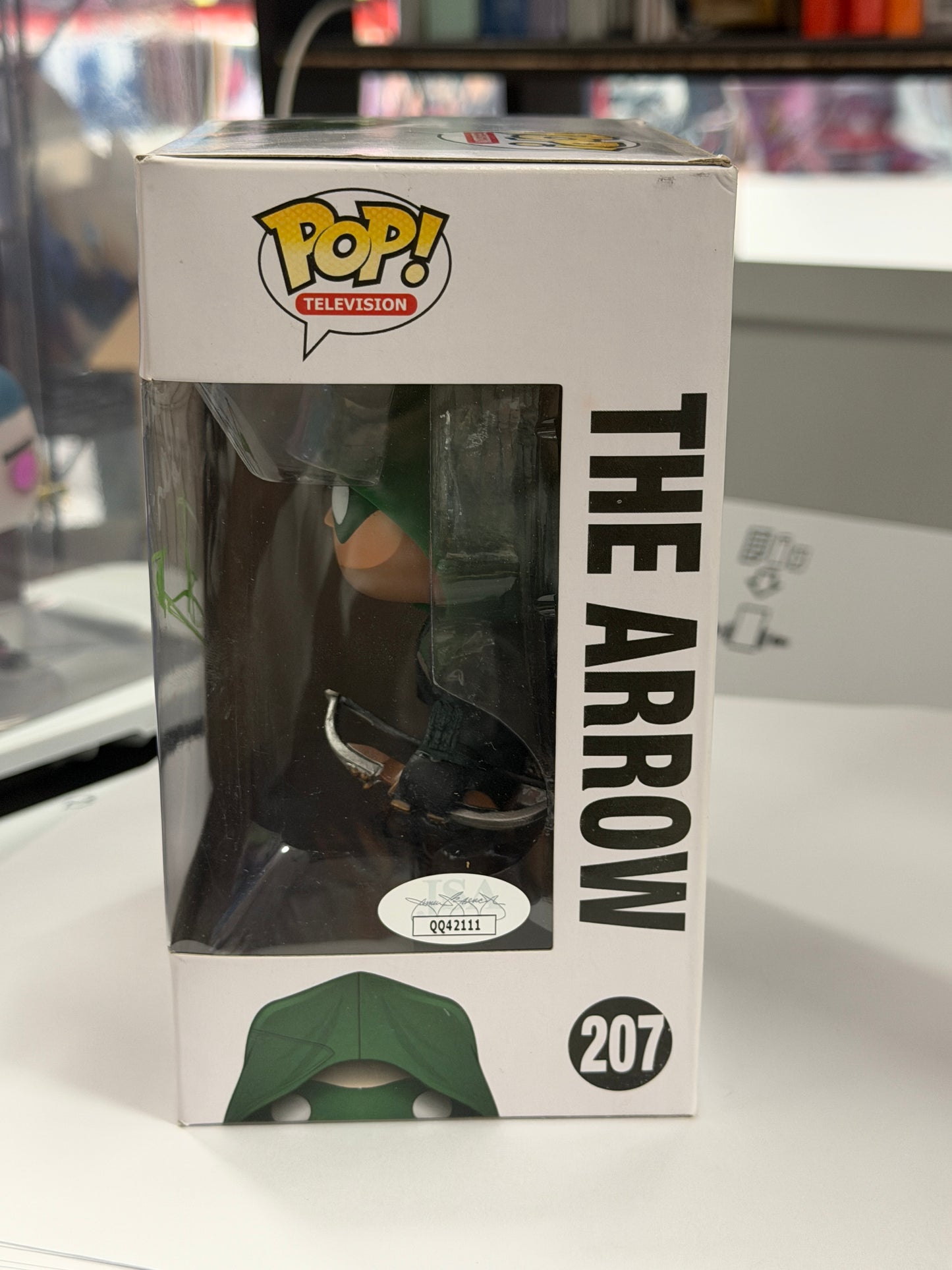 Signed Funko Pop! Arrow - Stephen Amell Autograph with "You Have Failed This City" Inscription + Protector