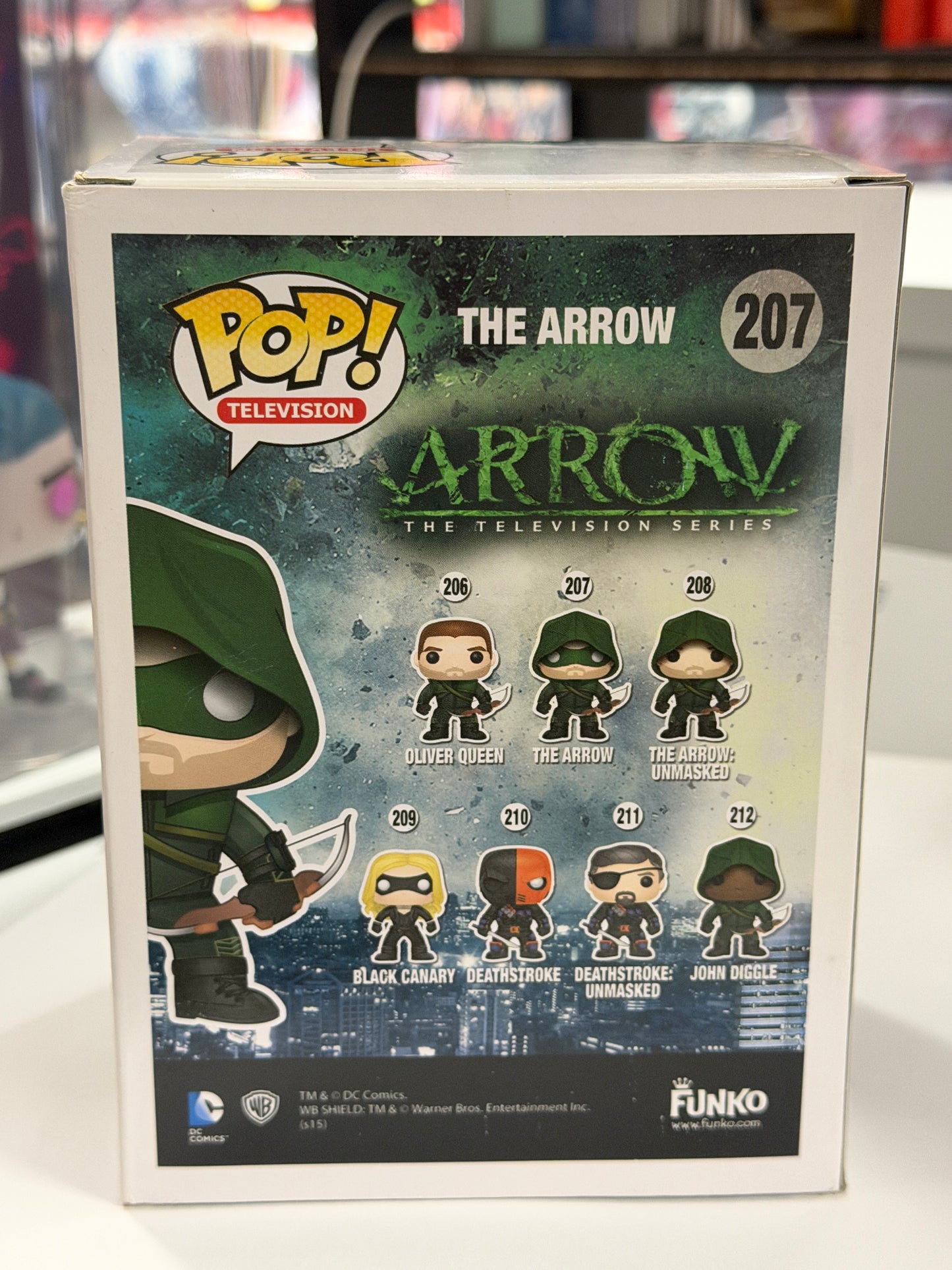 Signed Funko Pop! Arrow - Stephen Amell Autograph with "You Have Failed This City" Inscription + Protector