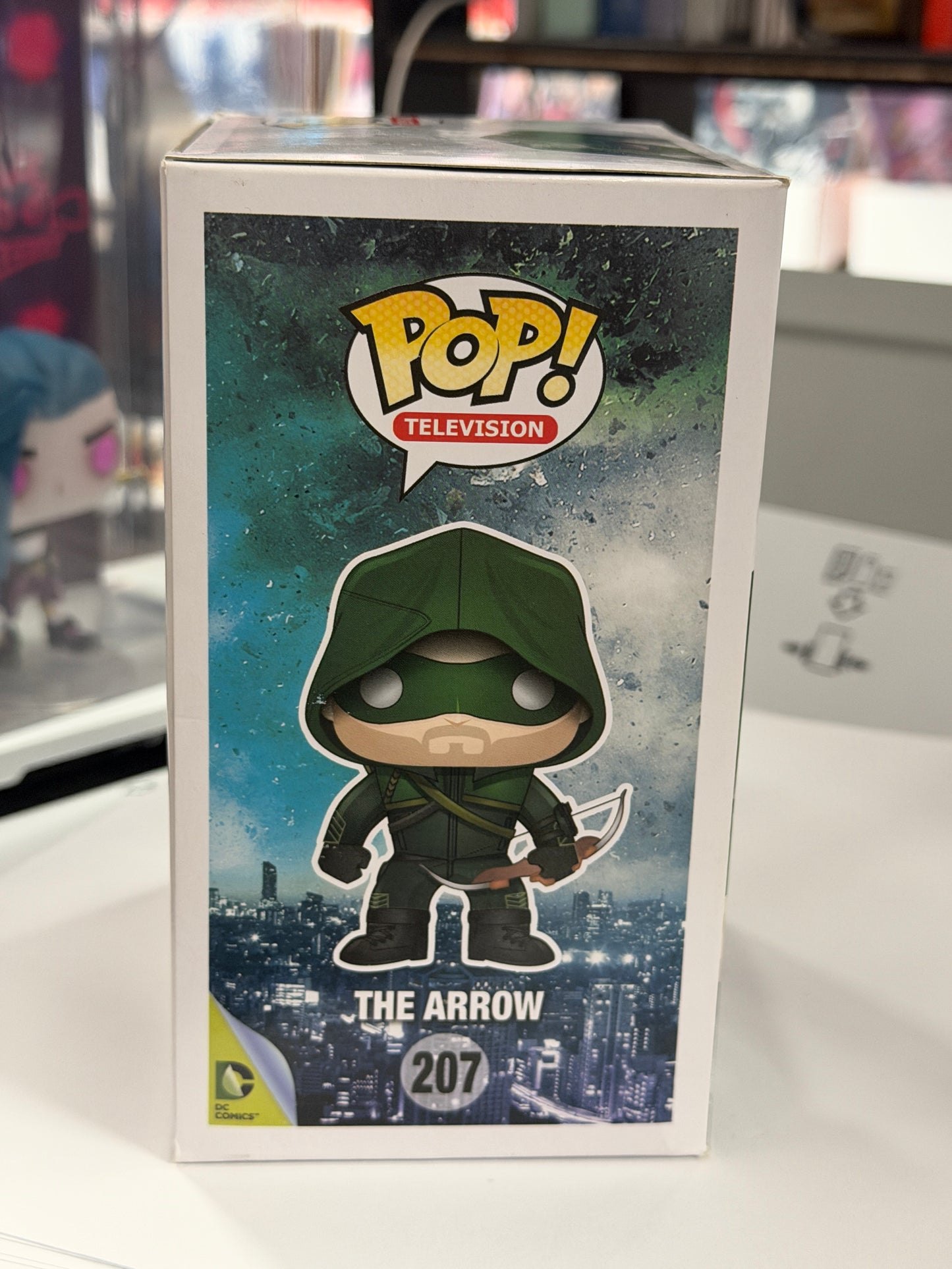 Signed Funko Pop! Arrow - Stephen Amell Autograph with "You Have Failed This City" Inscription + Protector