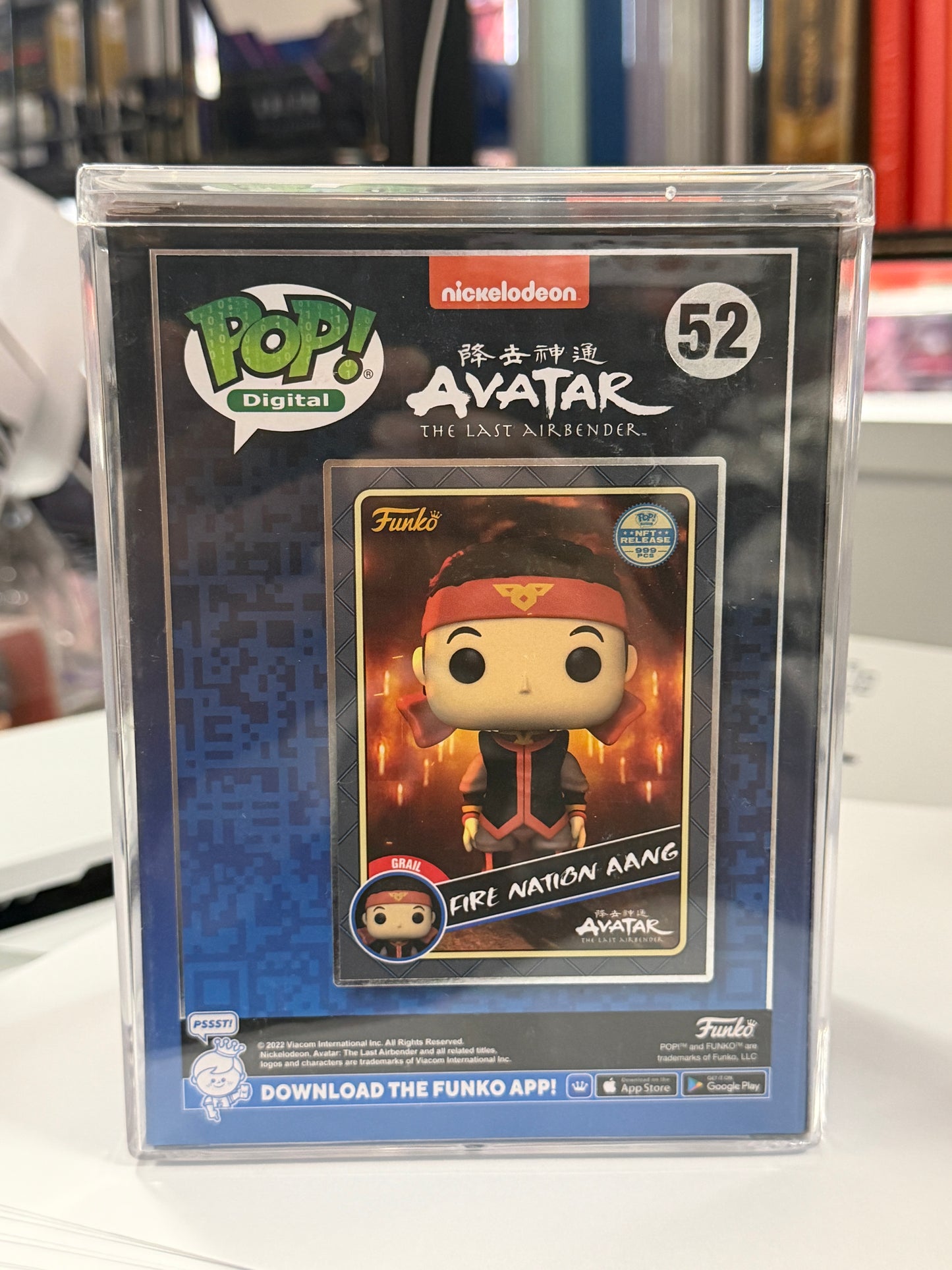 Funko Pop Digital Fire Nation Aang #52 Avatar Last Airbender LE 999 GRAIL