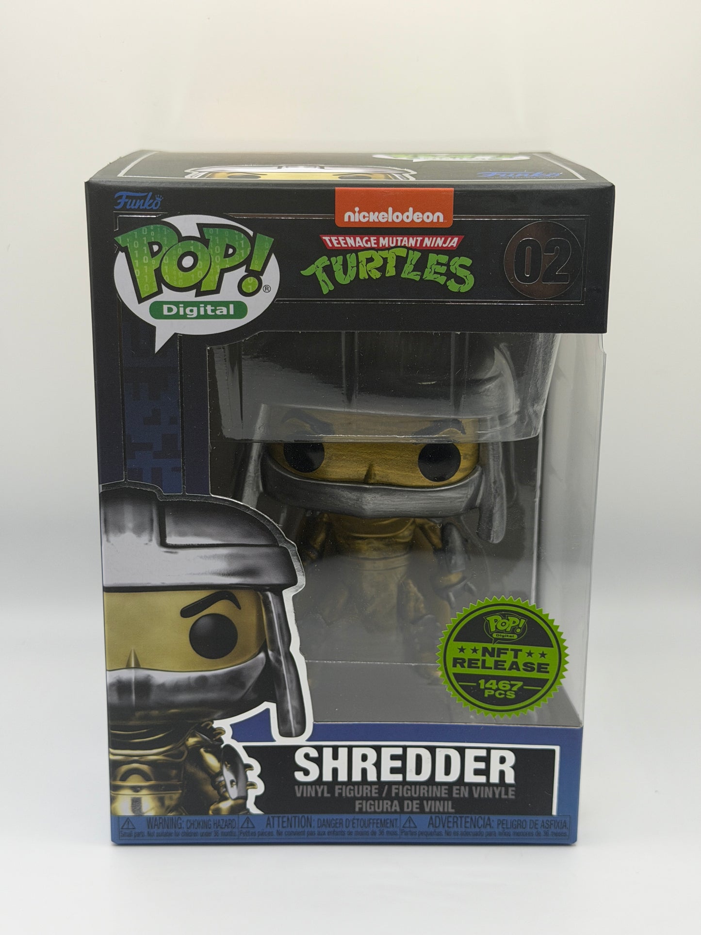 Funko Pop! Digital- TMNT: Shredder #02 LE 1/1467 PCs. New with Hard Stack