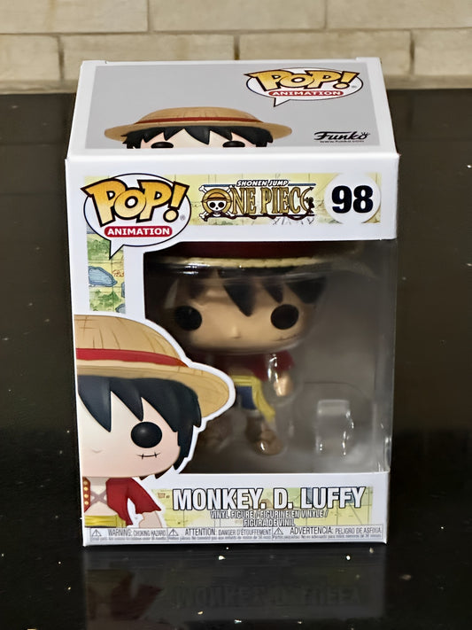 One Piece - Monkey D. Luffy Vinyl Figure Funko Pop! #98 + Free Protector