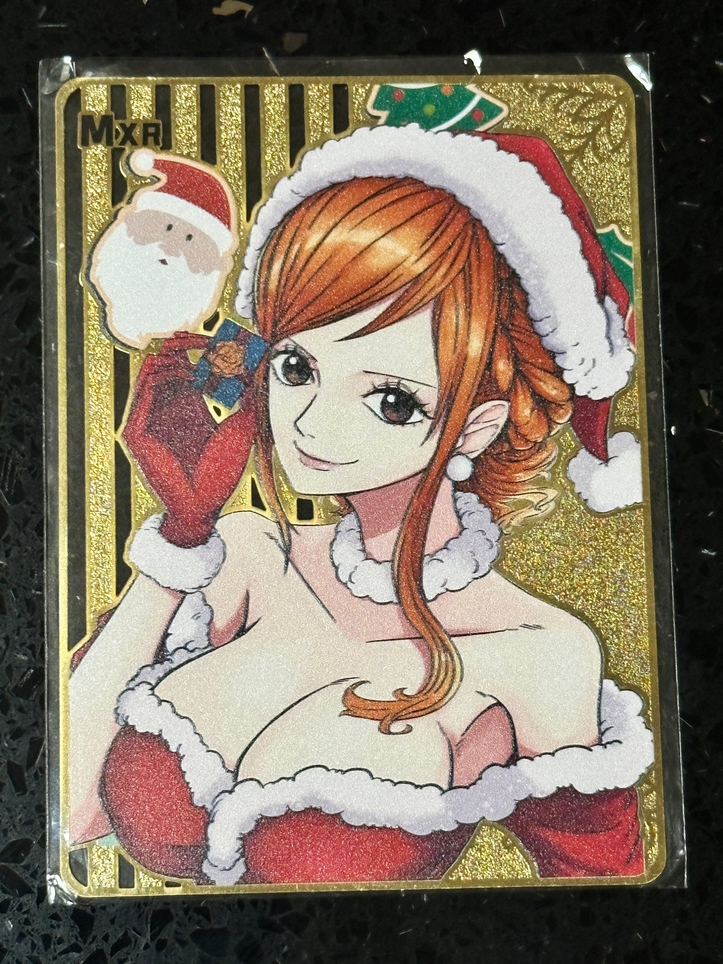 Ecchi GOLD Metal Card Shes My Waifu MXR NB 002 HOLIDAY SPECIAL EDITION GOLD METAL CARD - Shes My Waifu