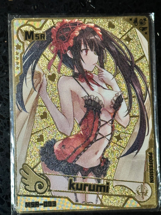 Ecchi GOLD Metal Card Shes My Waifu MSR KT 003 GOLD METAL CARD - Shes My Waifu