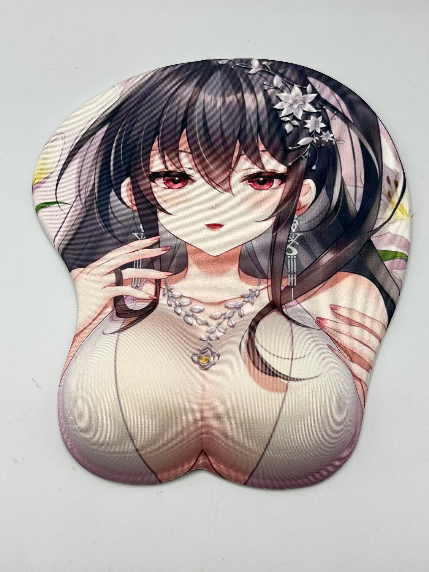 Mousepad Character Cute Girl Waifu Breast Oppai Gaming Mouse Pad with Wrist Rest Support -MP003