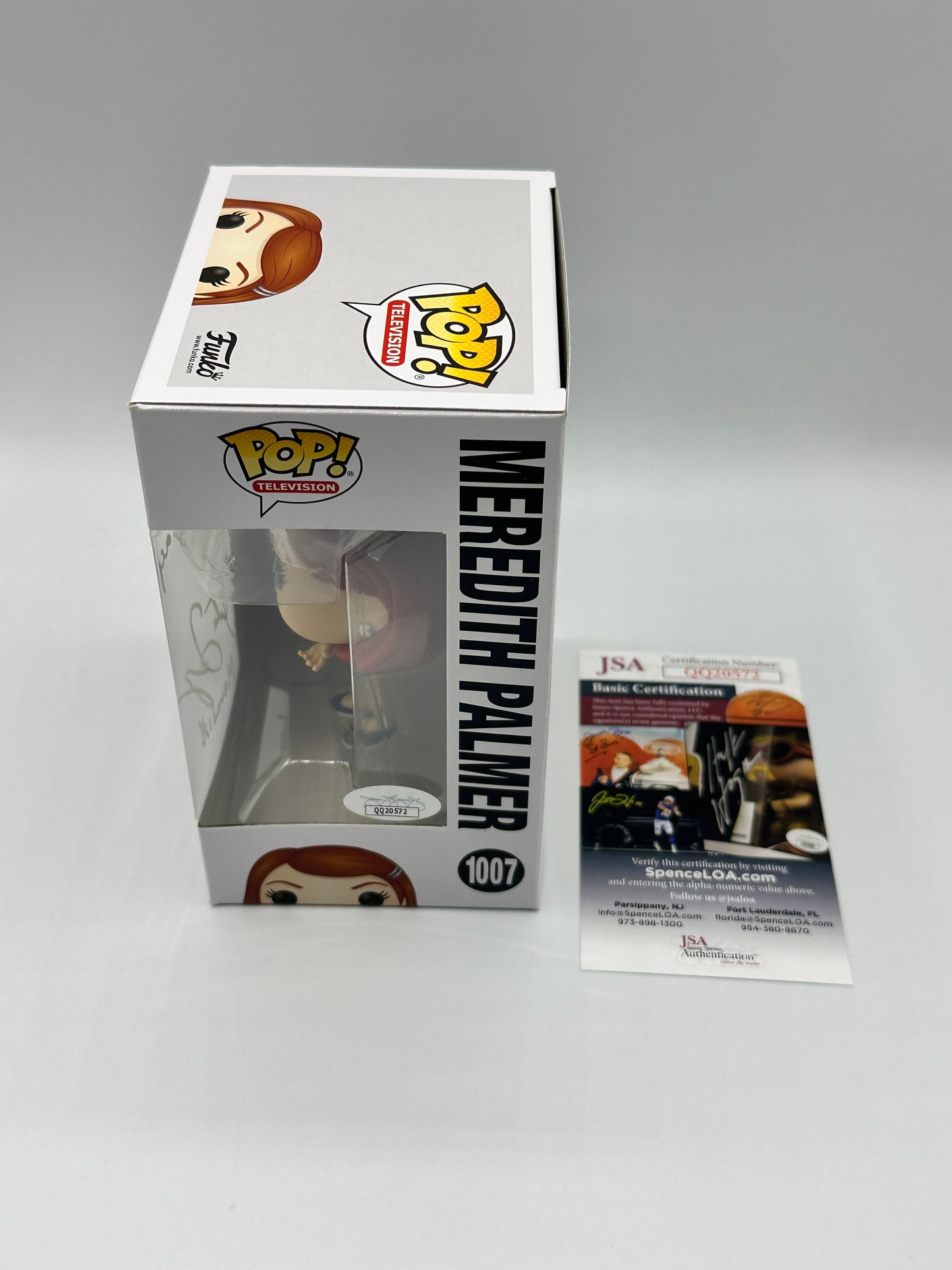 Kate Flannery Signed Autographed Casual Friday  Meredith Palmer 1007 The Office funko PoP! Television JSA certified + Protector