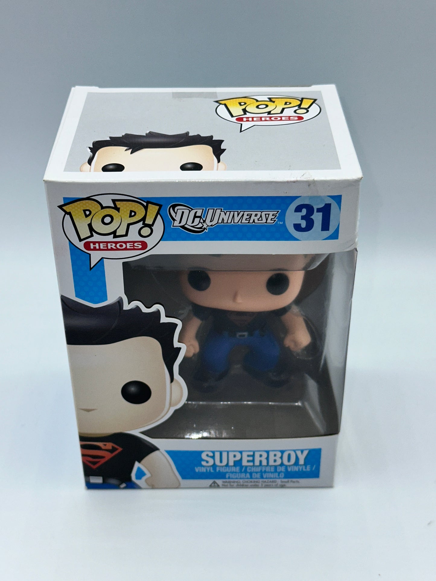 DC UNIVERSE SUPERBOY 31 FUNKO POP! (BOX CREASE) + PROTECTOR