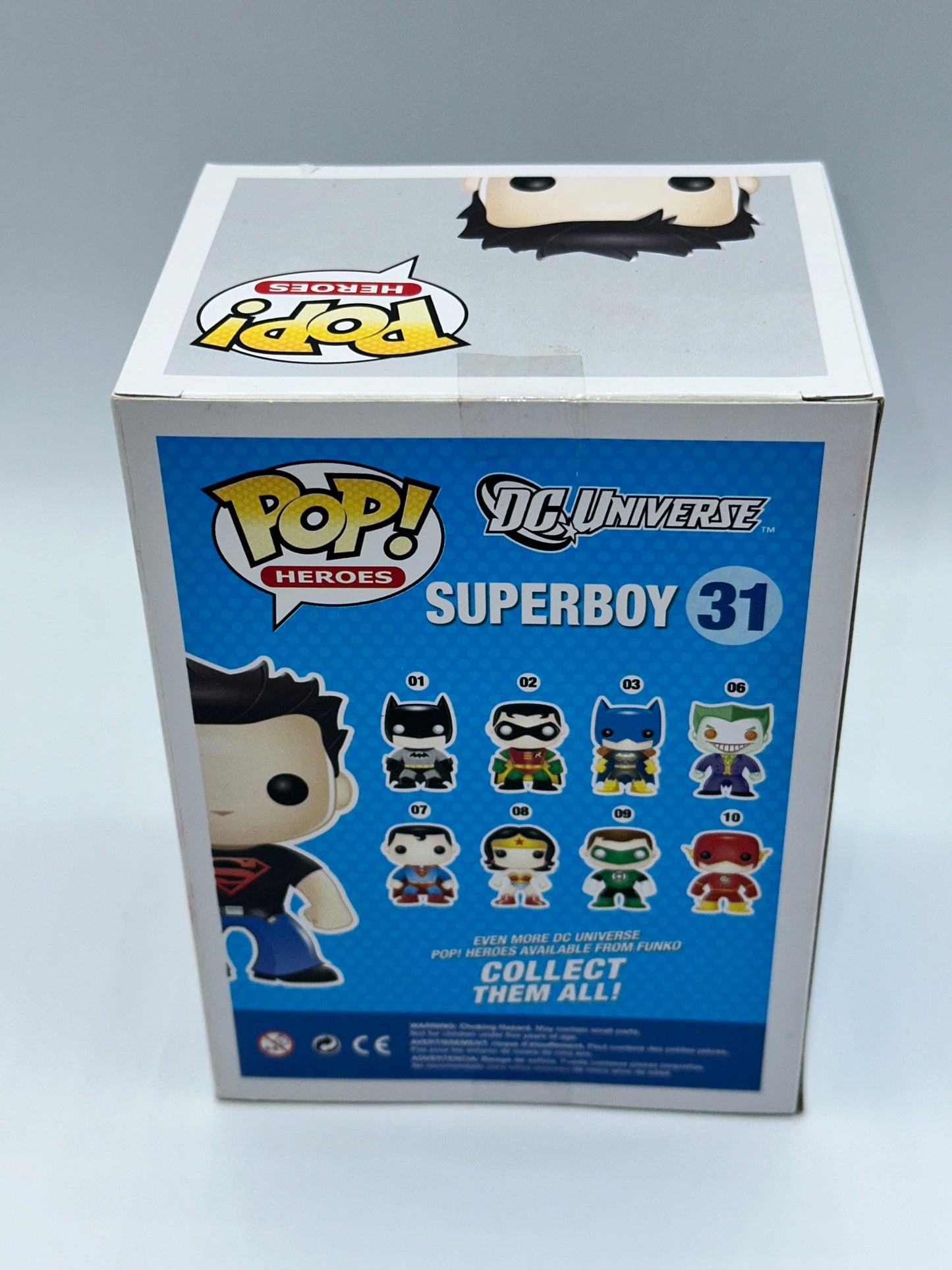 DC UNIVERSE SUPERBOY 31 FUNKO POP! (BOX CREASE) + PROTECTOR