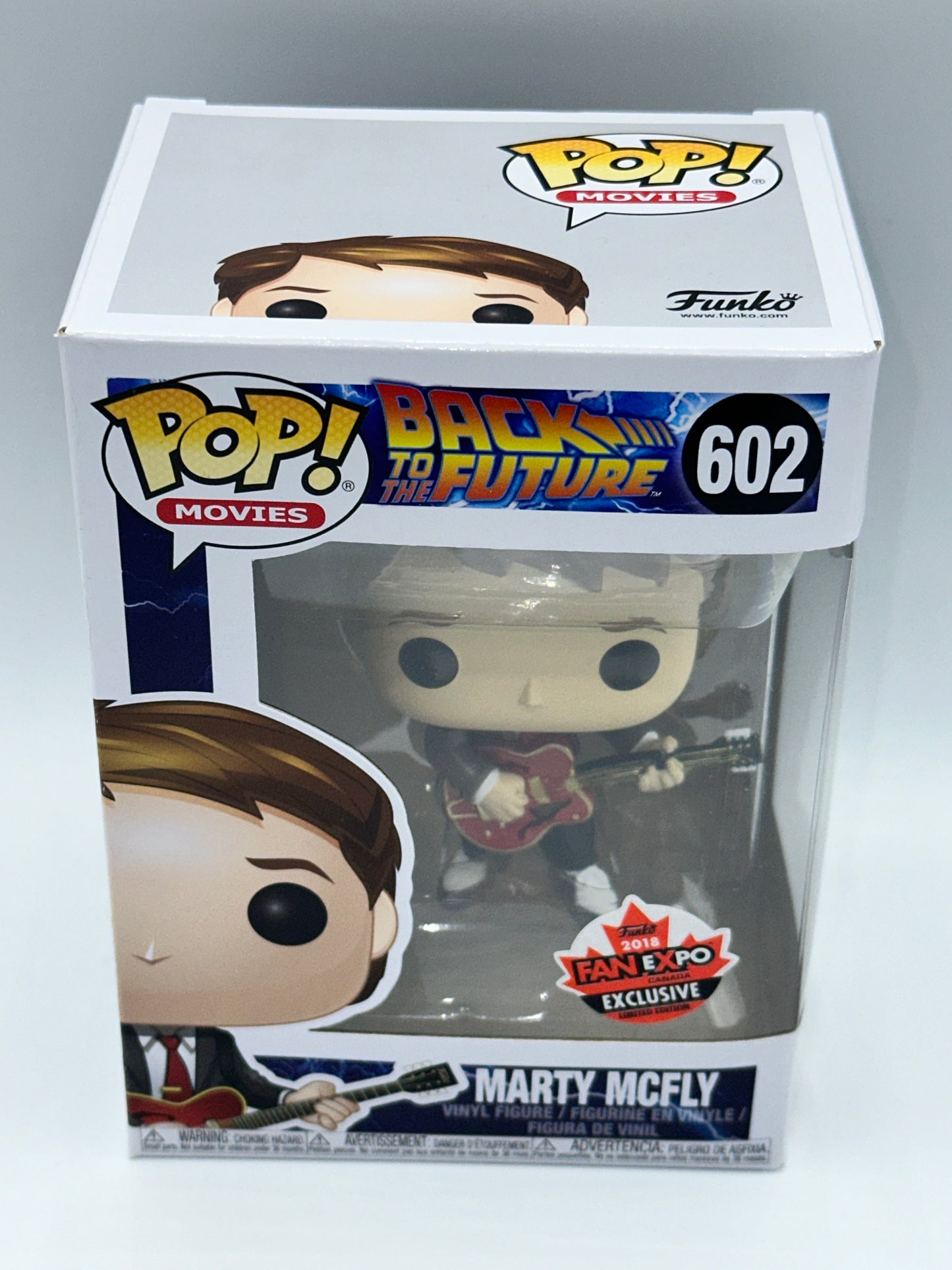 Funko Pop! Back to The Future Marty McFly 602 Funko 2018 Fan Expo Canada Exclusive + Free Protector