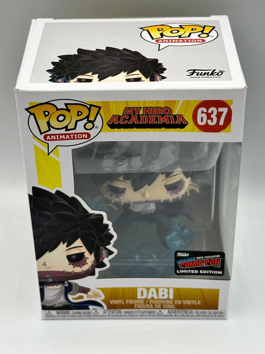 Funko POP! Animation: My Hero Academia #637 - Dabi 2019 Fall Official Comic Con Convention Sticker + PROTECTOR!