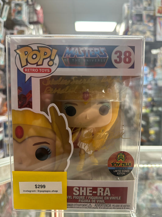 Funko POP! Retro Toys - Masters Of The Universe #38 - She-Ra Toy Zilla Signed Edition + PROTECTOR!  Signed by Melendy Britt