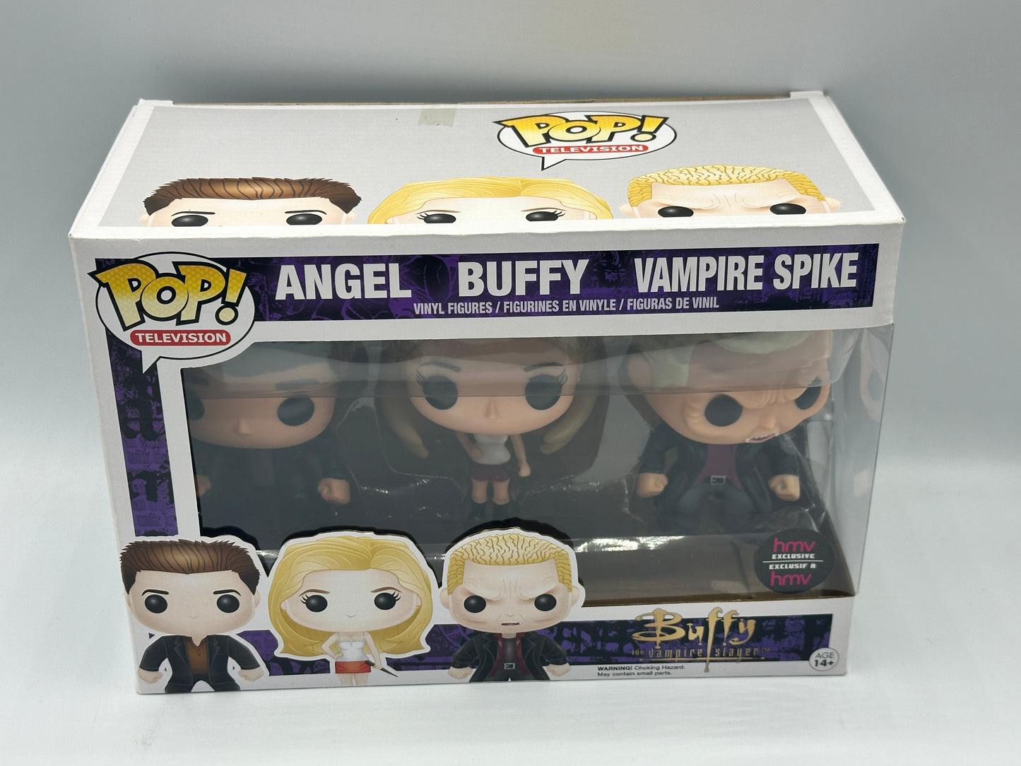 Rare Angel Buffy Vampire Spike 3-pack Funko Pop! Television HMV Buffy The Vampire Slayer