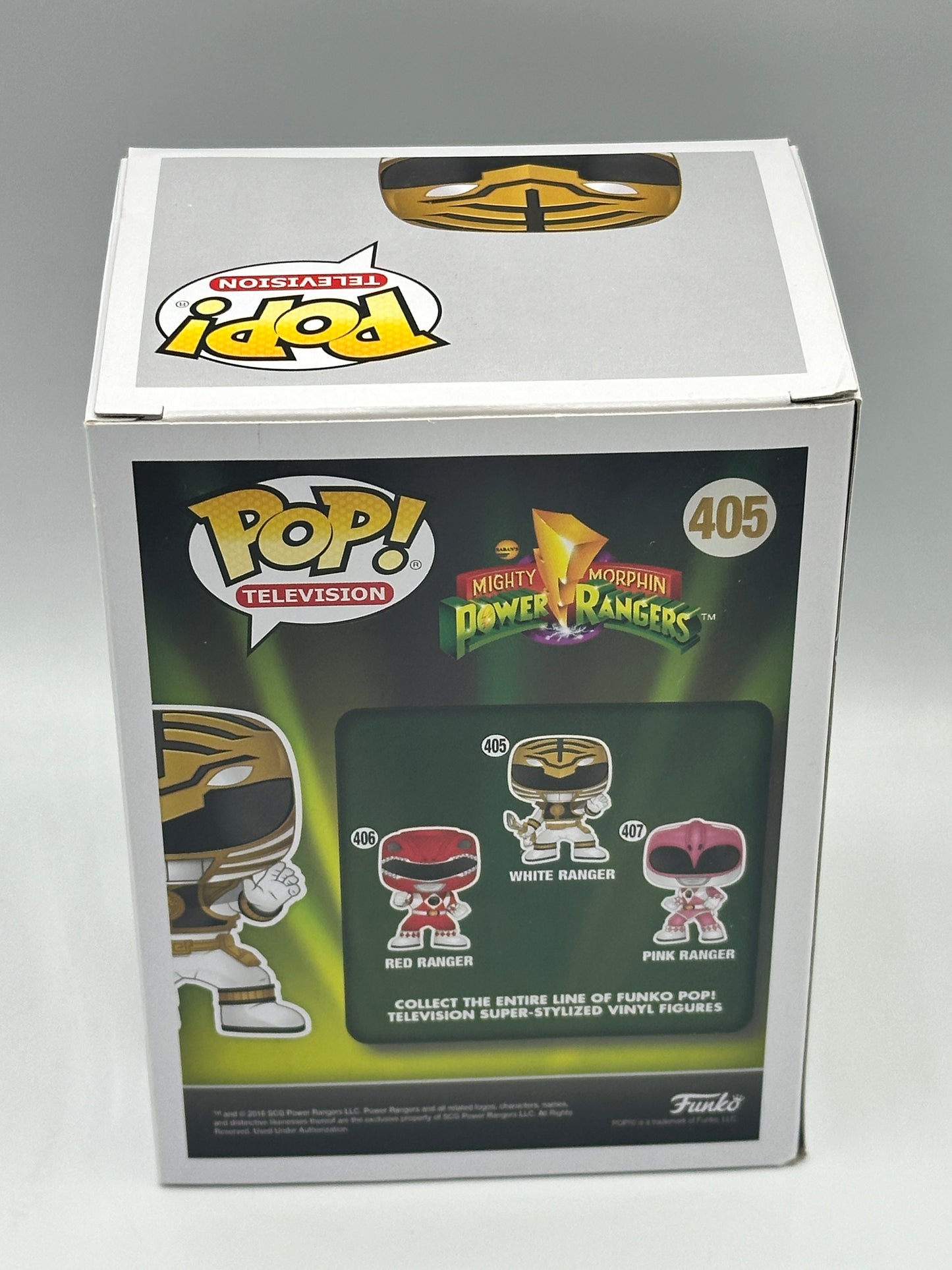 White Ranger (Action Pose) Mighty Morphin White Ranger (Tommy Oliver) Power Rangers 405 + PoP Protector