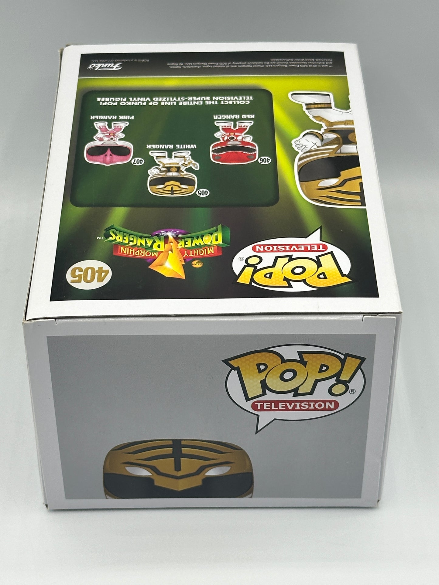 White Ranger (Action Pose) Mighty Morphin White Ranger (Tommy Oliver) Power Rangers 405 + PoP Protector