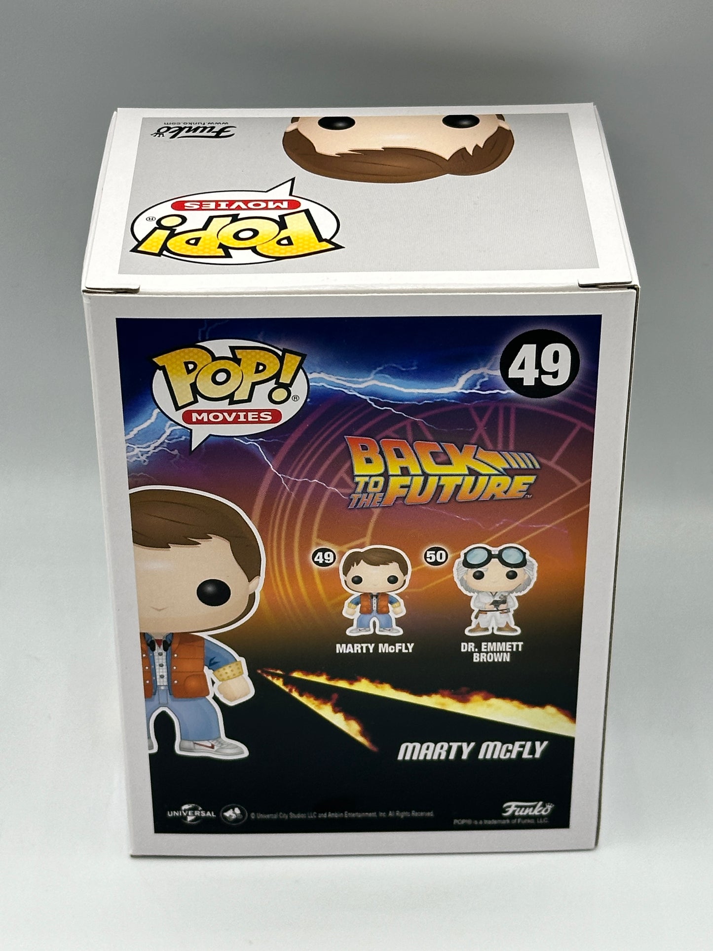 Funko Pop! Vinyl Back to the Future - 49 Marty McFly (Plutonium Glow in the Dark Convention Exclusive) With Special Magentic Hardstack only 3000 PCS in the world