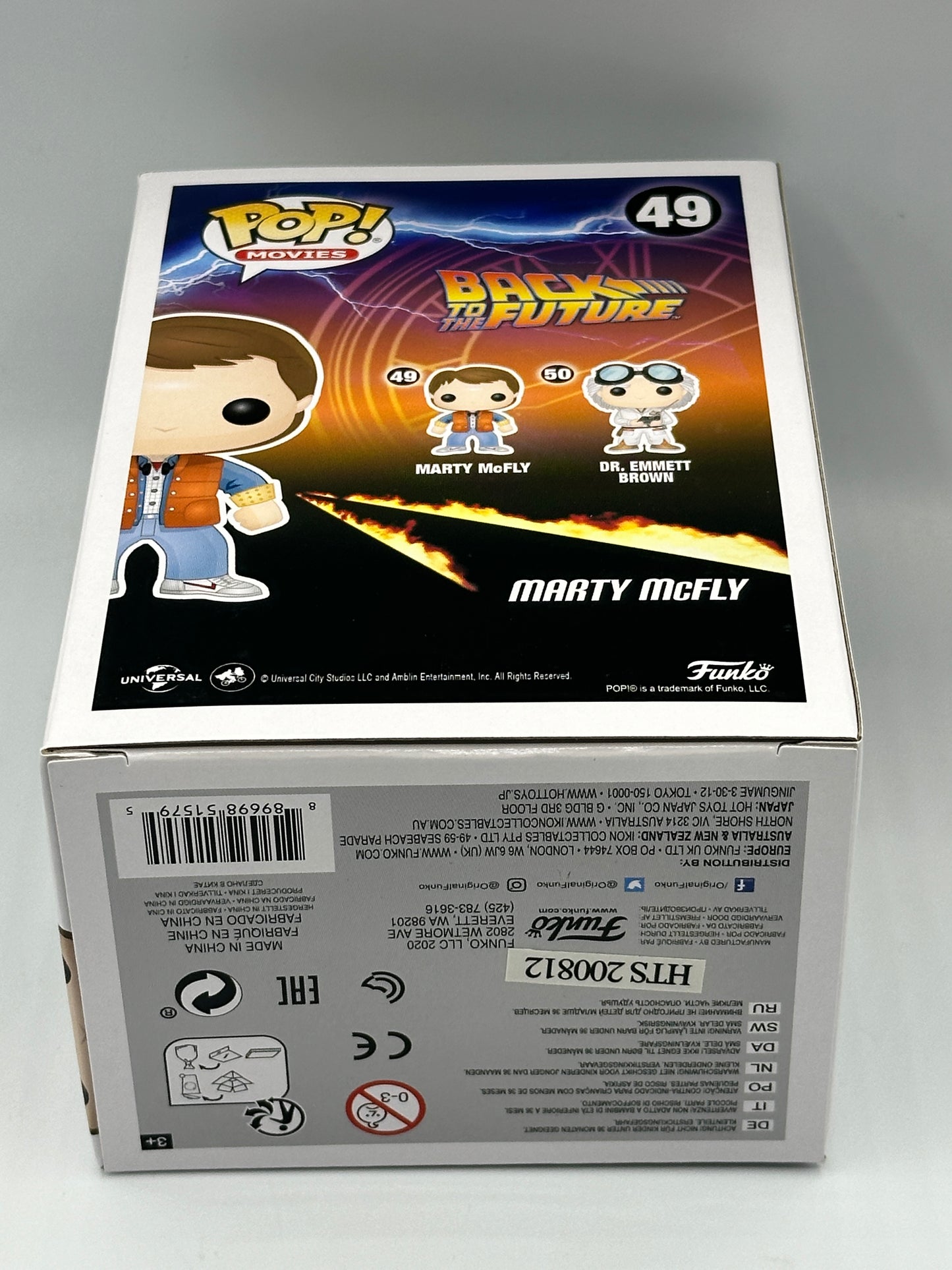 Funko Pop! Vinyl Back to the Future - 49 Marty McFly (Plutonium Glow in the Dark Convention Exclusive) With Special Magentic Hardstack only 3000 PCS in the world
