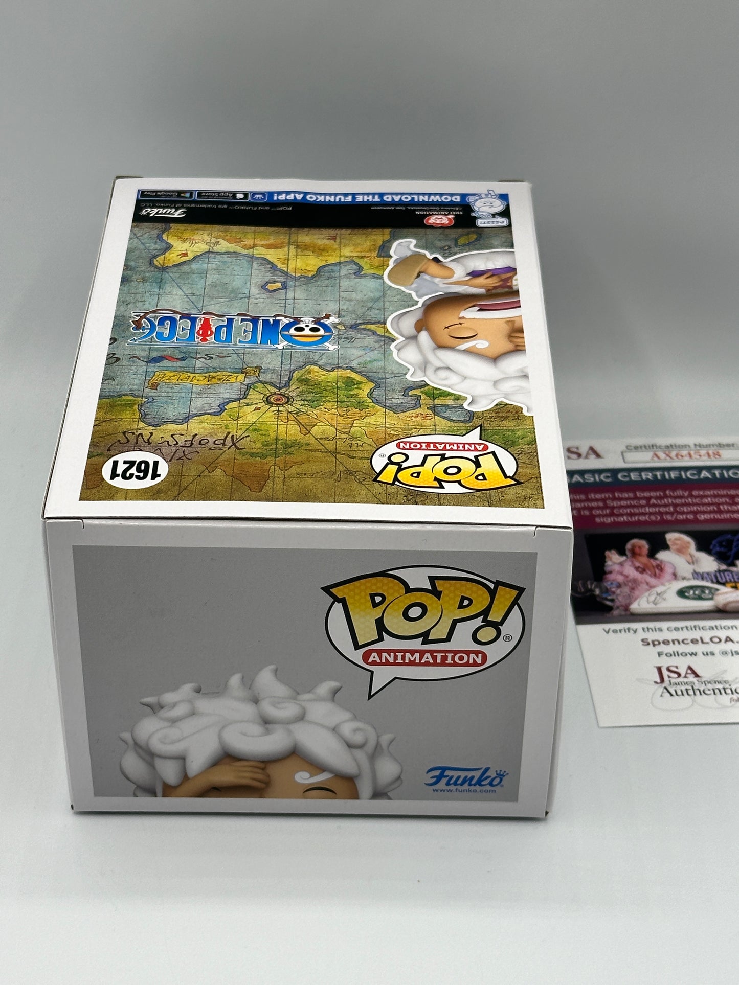 Laughing Luffy Gear Five Exclusive One Piece Signed Colleen Clinkenbeard RARE CANADIAN STICKER + PoP Protector